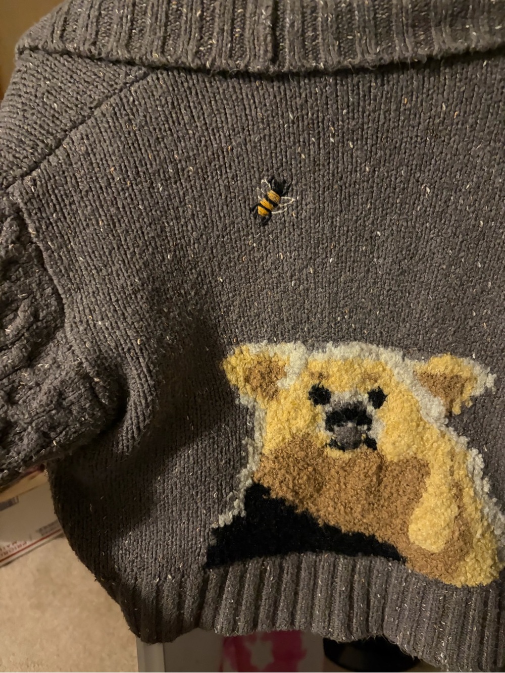 Anthropologie Bear Cardigan Sweater - Picture 3 of 6